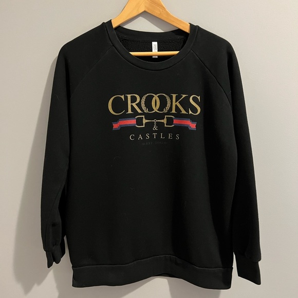 Crooks & Castles Other - 🎉5/$25🎉 CROOKS BLACK SWEATSHIRT (L)